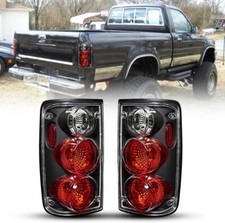 Pair Tail Lights For 1989-1995 Toyota Pickup Truck Black Clear Rear Lamps Lr Pair Tail Lights For 1989-1995 Toyota Pickup Truck Black Clear Rear Lamps Lr