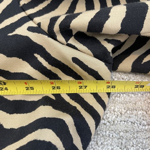 Lauren Ralph Lauren Womens Coat 3X Black Cotton Tiger Zebra Animal Print Trench - Picture 20 of 22