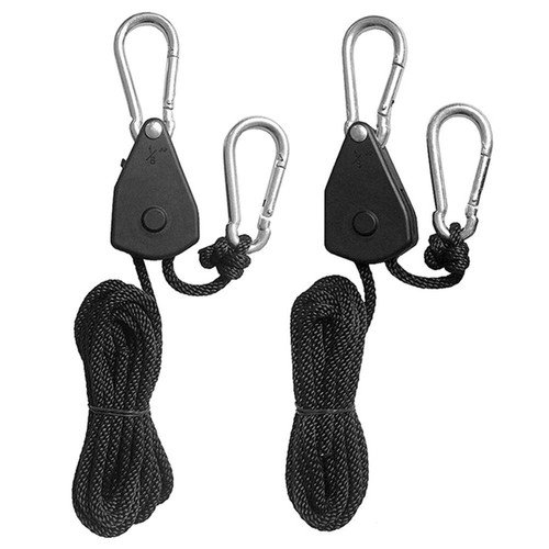 Adjustable Rope Hanger Tie Down Strap Pulley Ratchets Lamp lanyard Rope Lock - Picture 9 of 14
