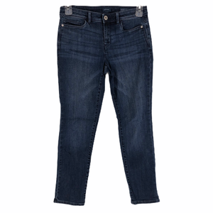J. Jill Womens Blue Authentic Fit Slim Ankle Mid Rise Denim Jeans Size 4 | eBay