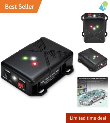 Advanced Battery-Powered Ultrasonic Rodent Repellent for Vehicles and Barns