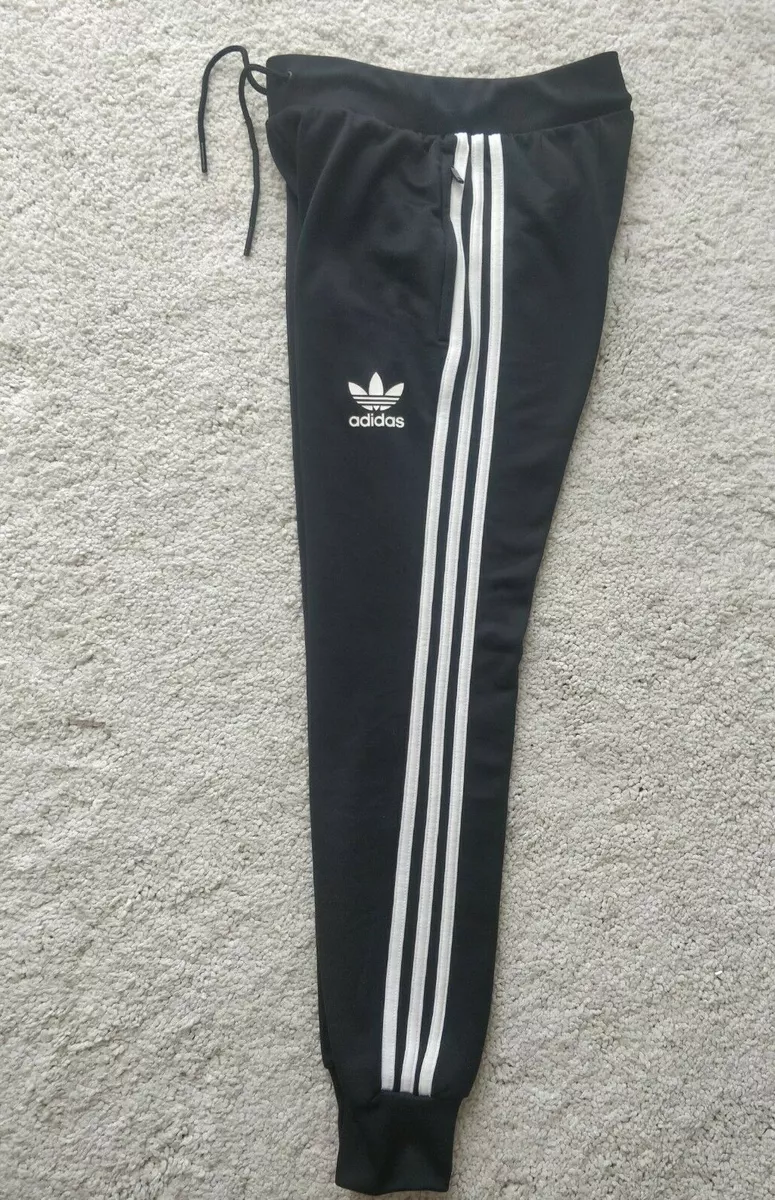 Adidas Originals Womens Pants Trousers Joggers Black White eBay