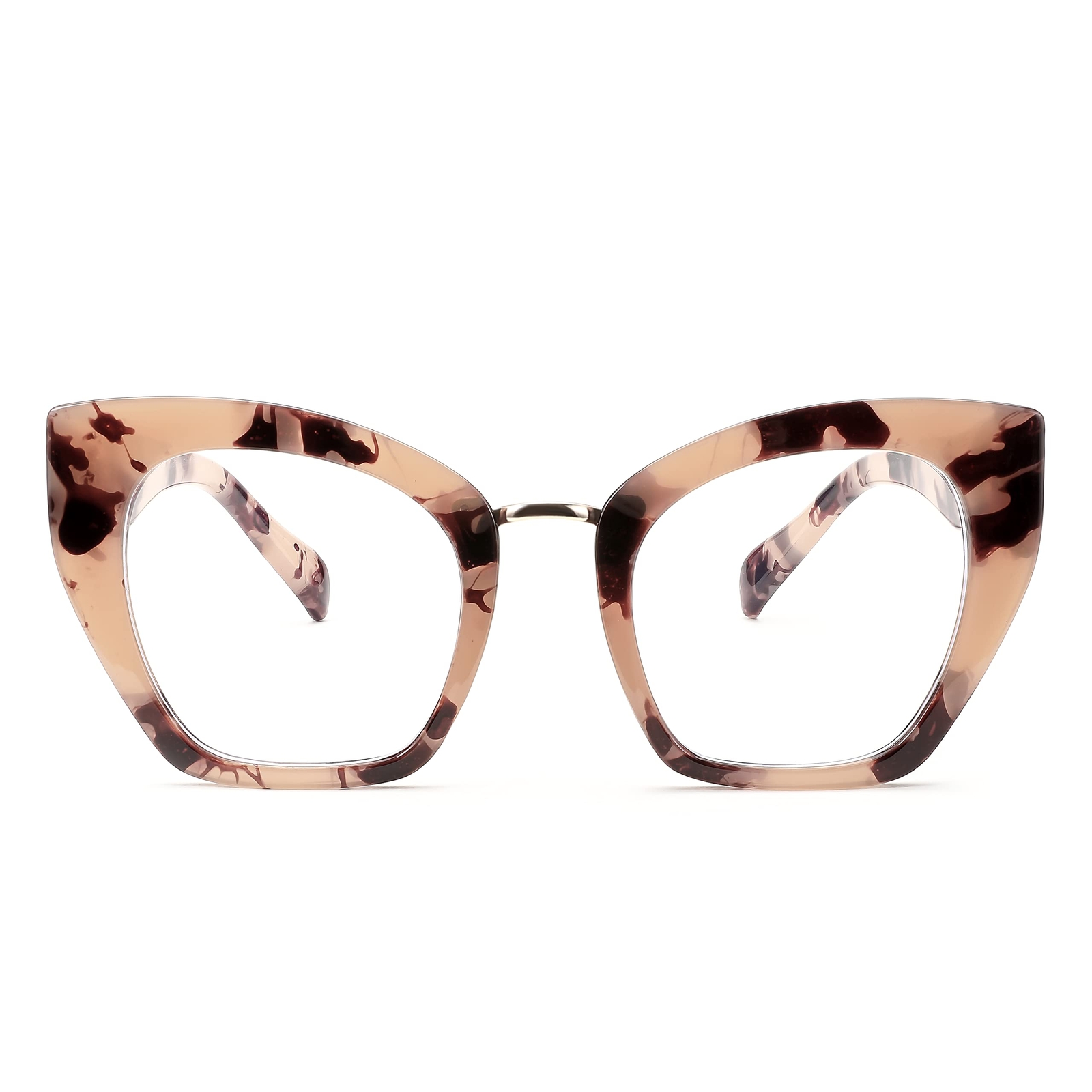 Oversized Blue Light Blocking Glasses Retro Cateye Computer Glasses for Women...