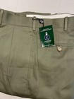 HOUSE OF CARRINGTON Men's Clubhouse Olive Green Cotton Pleated Pants Size 36 NEW — photo 4