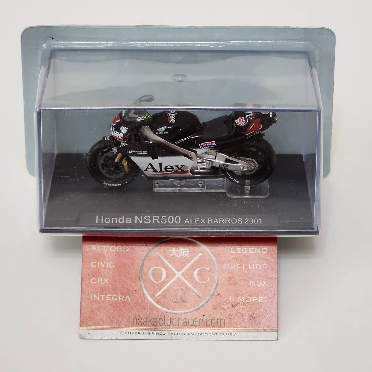 DeAgostini 1/24 Honda NSR500 Alex Barros #4 HRC 2001 Grand Prix