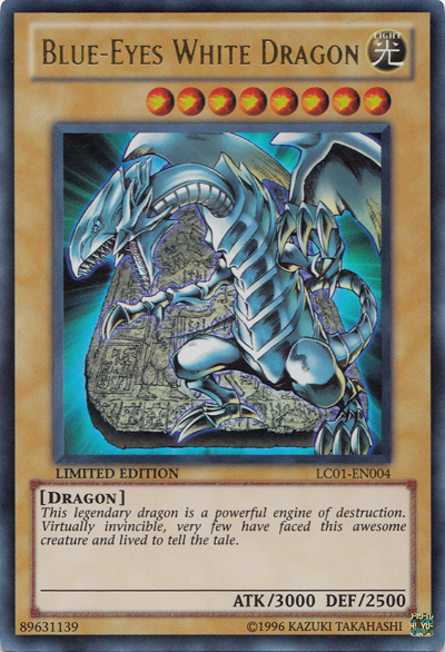 3 Ultras 1 Blue-Eyes White Dragon Set+ 1 Red-Eyes B Dargon +1 Dark