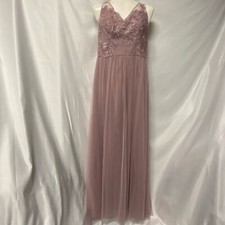 Davids Bridal Bridesmaid Dress Quartz Size 10 New with Tags NWT