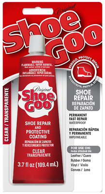 Eclectic Shoe Goo Adhesive Glue, Shoe Repair, Clear, 110010, 3.7 fl. oz.