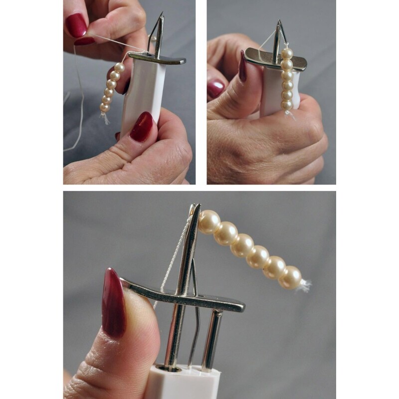 DIY Beading Knotting Tool For Jewelry Making pearls agate Loose Beads Knotter eBay