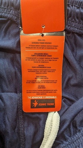 Mens Iconic Trend Track Pants Blue Side Stripe XL - Picture 6 of 7