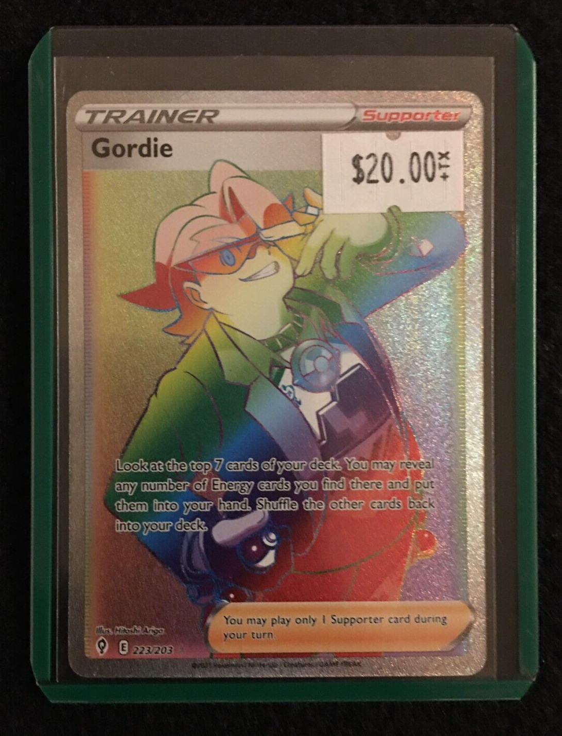 Pokemon Trainer "Gordie" Trading Card