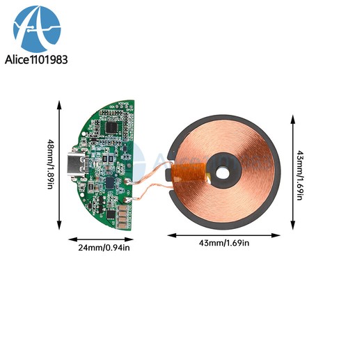 15W Wireless Charging Module Transmitter PCBA for Cell Phone Watches Headset - 第 17/23 張圖片