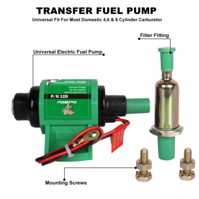 Bomba De Combustible Eléctrica Carbole 12d 12v 35gph 4-7 Psi