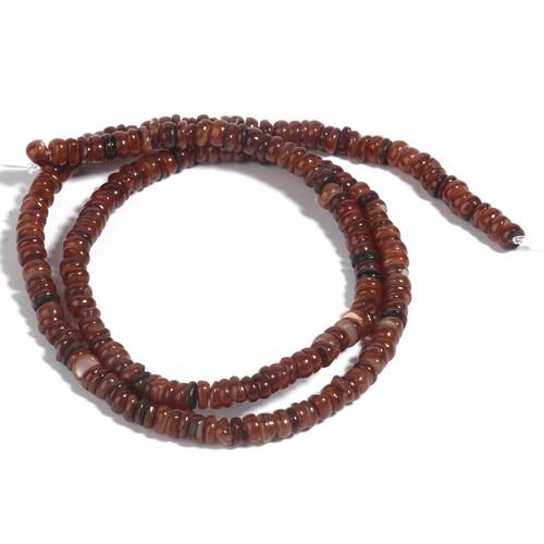 Cuentas sueltas redondas Heishi planas de agua dulce para hacer joyas de 15"" - Imagen 33 de 40