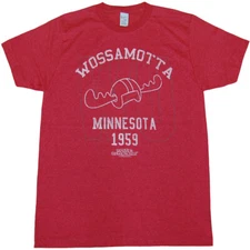 Rocky and Bullwinkle Wossamotta U Athletics T-Shirt