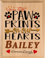 Customized Dog or Cat Memorial Sign Personalized Rememberance Sympathy Gift