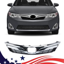 New Front Upper Grille Grill Chrome Trim For 2012-2014 Toyota Camry To1200343 New Front Upper Grille Grill Chrome Trim For 2012-2014 Toyota Camry To1200343