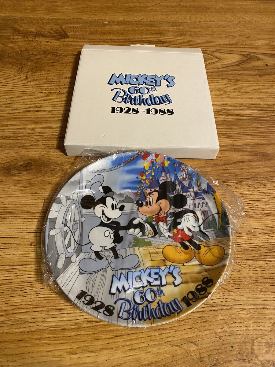 Walt Disney World Mickeys 60th Birthday 1928 1988 Plate Japan With