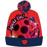 Miraculous Ladybug MüTze / PudelmüTze Gr. 56 Rot Neu