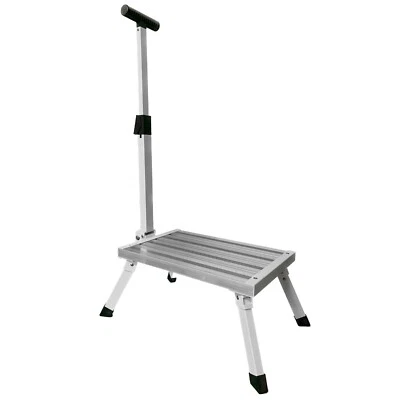 Riel de plataforma grande plegable de aluminio con mango escalonado para caravana cocina hogar - Imagen 1 de 4