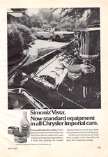 Simoniz Vista Imperial Very Shiny And Bright Best Wax Vtg Magazine Print Ad