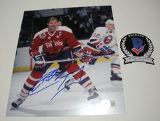 ROD LANGWAY WASHINGTON CAPITALS,HOF? LAST ONE BECKETT/COA SIGNED 8X10 PHOTO