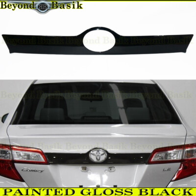 For 2012-2014 Toyota Camry GLOSS BLACK Liftgate Tailgate Cover Accent Trunk Trim