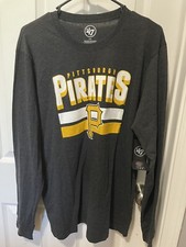 NWT 47 brand pittsburgh pirates long sleeve tshirt size large