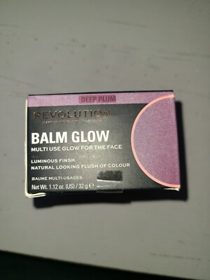 New In Box Makeup Revolution Deep Plum Balm Glow Multi Use Glow for the Face 