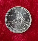 1985 1/10oz .999 Fine Silver Engelhard Prospector Very Rare Low Mintage