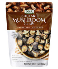 Shiitake Mushroom Crisps - Lightly Cooked and Seasoned 10.28 Ounce 10.58 Ounce 