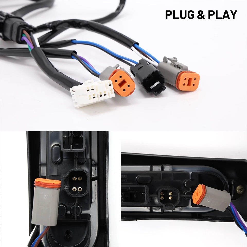 Luz trasera LED de fascia para guardabarros trasero apta para Harley Electra Street Road Glide 09-13 Foto 2 de 4