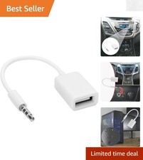 USB to Aux Adapter - 3.5mm Male to Female for Car Audio Connection