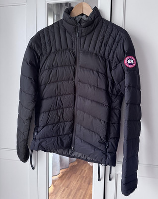 Canada Goose 5500M Daunenjacke Herren S Schwarz Graphite Logo Stehkragen