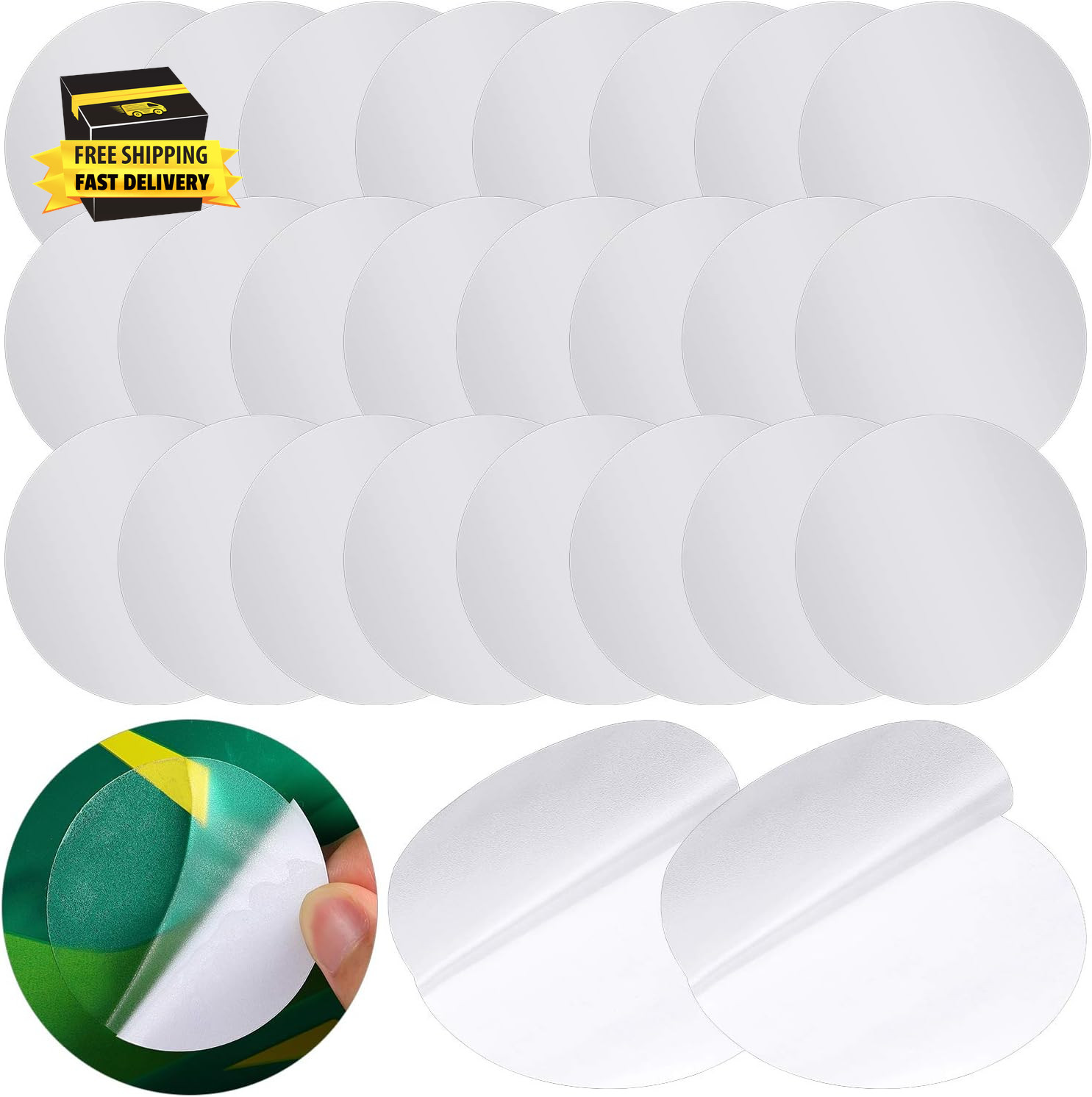 Kit de parches autoadhesivos para reparación de piscina de 30 piezas parche de reparación de plástico de vinilo para piscina Pa