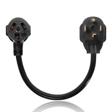 1.8FT 3 Prong to 4 Prong Dryer Adapter, NEMA 14-30P Male to 10-30R Female