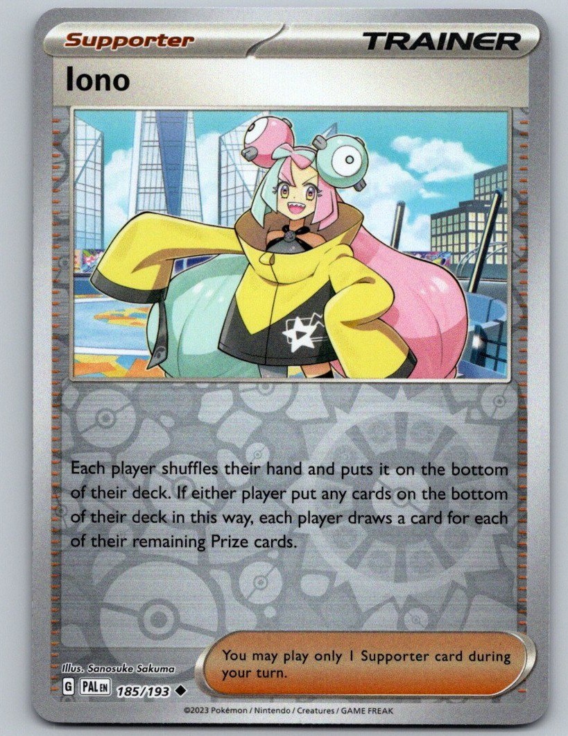 Pokemon TCG Paldea Evolved - Iono 185/193 Reverse Holo