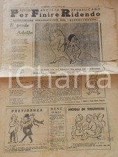 1944 RSI PARTITO FASCISTA REPUBBLICANO Giornale satirico DANNEGGIATO