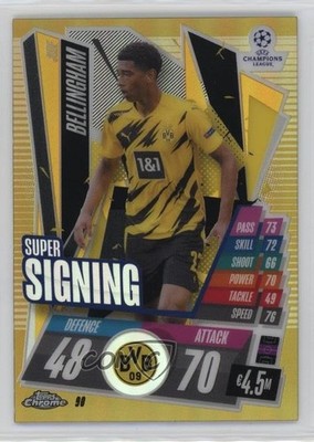 2020-21 Topps Super Signing Gold Refractor 38/50 Jude Bellingham Rookie RC 03uh