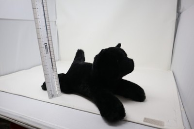 Douglas Cuddle Toys Tug Black Cat 14'' Plush Green Eyes #4507 Stuffed Animal Toy