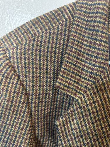 Sag Harbor Women's Houndstooth Blazer Size 14 Multicolor One-Button - Picture 3 of 6