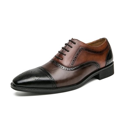 Fashion Business Handmade Shoes Wedding Leather Oxford Shoes Men's Dress Shoes