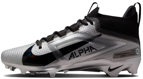Size 7.5 Nike Saquon Barkley x Alpha Menace 4 Elite Black Metallic Silver Nike Alpha Menace 4 Elite  main image 4