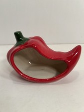 Boston Warehouse Trading Corp Ceramic Red Pepper With Side Opening Sponge Holder