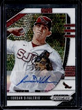 2020 Panini Prizm Draft Picks Jordan DiValerio Auto White Donut Circles #/50