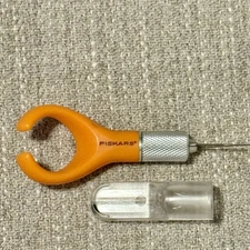 Fiskars SoftGrip Precision Craft Knife with Blade & Safety Cap – Scrapbooking