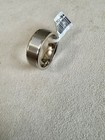Men's Triton Tungsten Carbide Black Diamond Wedding Band Ring 10mm — photo 2