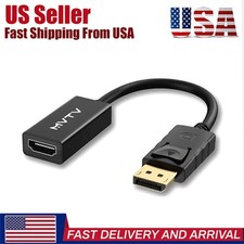 DisplayPort to HDMI Cable Adapter Converter Display Port DP Male to HDMI Female