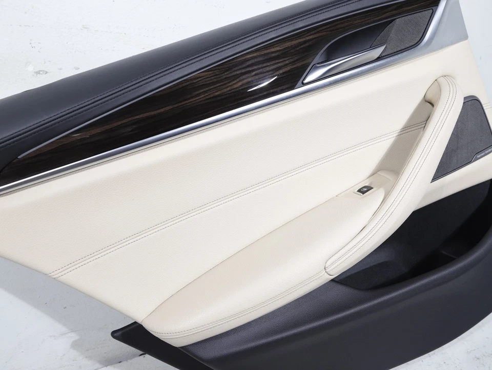 17-20 BMW 530 540 M550i G30 Rear Left Door Panel Trim Canberra Beige OEM 76K - Image 4 of 4