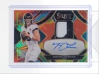 TREVOR LAWRENCE 2025 SELECT PATCH AUTOGRAPH TIE-DYE PRIZM AUTO /25 Q6638